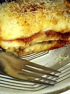 Foto resep Baked Bread with Banana, Chesse and Apple Sauce Alacin