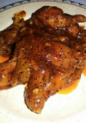 Foto resep Chicken Wings w/ Blackpepper Sauce Alacin
