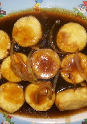 Foto resep Tahu telur saus tiram Lebaran