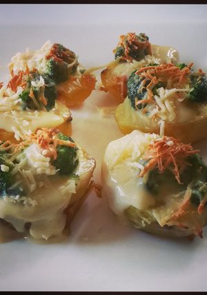 Foto resep KENTANG BROKOLI SAUS KEJU