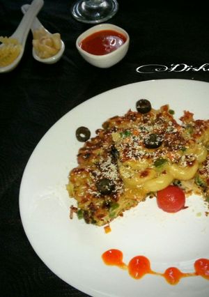 A picture of Pasta pancake :-.