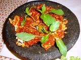 Tempe Penyet Tabur Daun Kemangi