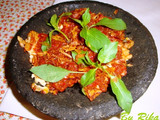Tempe Penyet Tabur Daun Kemangi