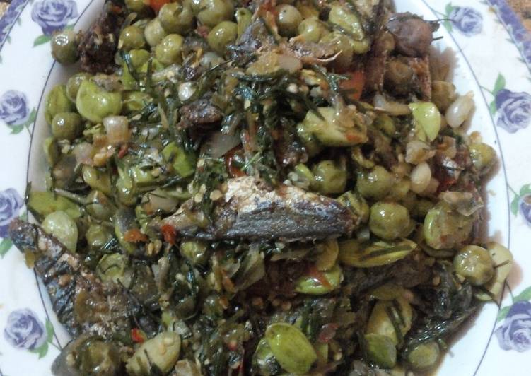  Resep  ikan  asin anak bolo campur petai dan rimbang obat  