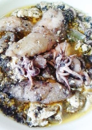 Foto resep Cumi hitam simple