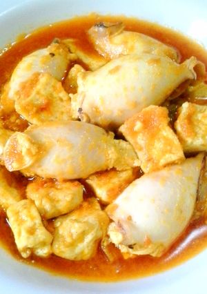 Foto resep Cumi isi tahu saus padang