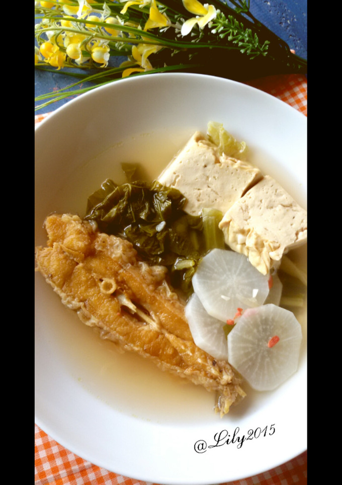 Foto resep Sop Gurame Sayur Asin ala Chinese Food