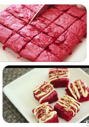 Foto resep RED VELVET BROWNIE (Chewy)