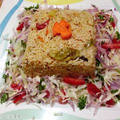 Sabzi pulao A picture of Sabzi pulao.