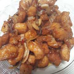 A picture of Ayam saus szechuan.