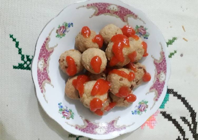 Pentol tahu goreng (tahu bulat)