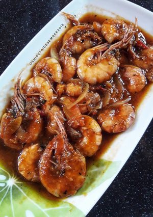 Foto resep Udang saus Padang