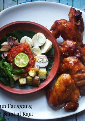 Foto resep Sayam Ayam Panggang & Sambal Raja