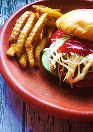 Foto resep beef burger 