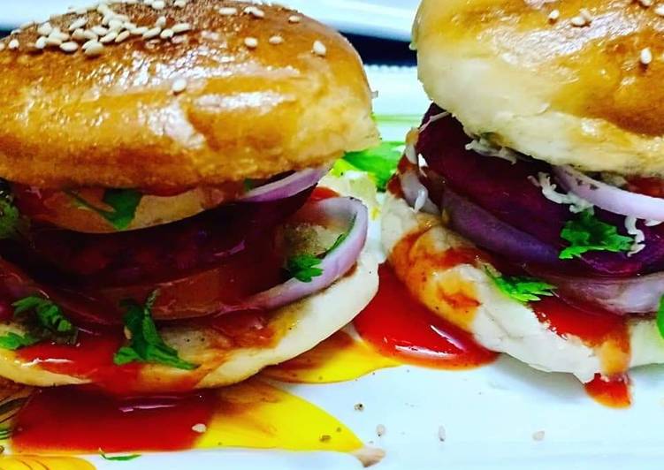 How to Make Super Quick Homemade Beetroot burger