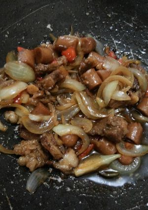 Foto resep Daging sapi n sosis saos tiram