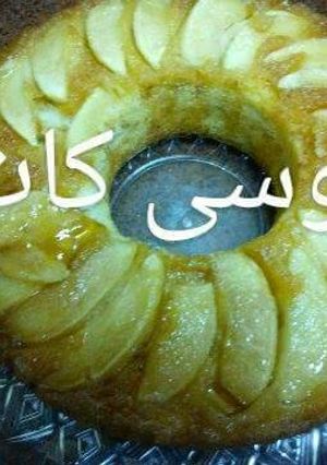 صورة لوصفة كيك التفاح بالكرميل