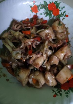 Foto resep #4# Cumi asin pedas