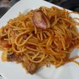 Spagettis légume et viande
