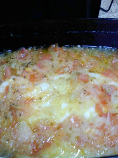 Una foto de Filetes de lenguado entomatados con gulas