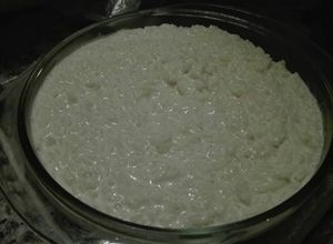 Una foto de ¡Arroz con leche espeso!