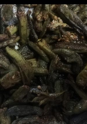 A picture of Masala Bhindi (Lady Finger).