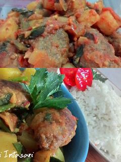 Foto resep Kebab Daging rempah saus seledri