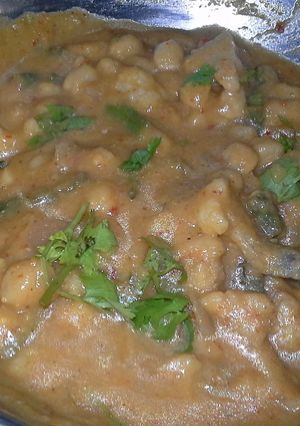 A picture of Chena Gravy - Rajasthan special.