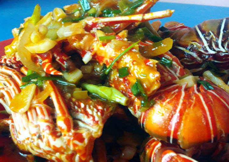 Resep Lobster Saos Padang, Enak