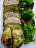 พริกหวานยัดไส้ไก่สับหน้าชีส