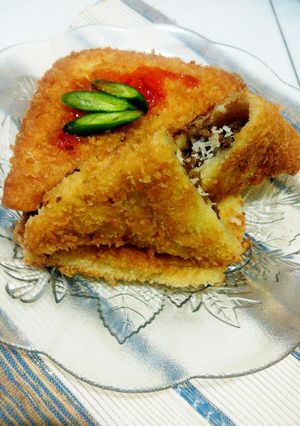 Foto resep Roti Tawar Isi Daging Saus Tiram