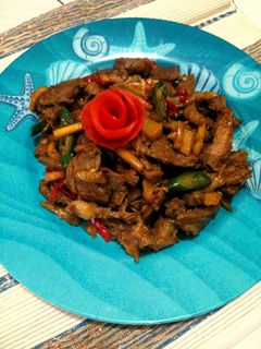 Foto resep Oseng Sapi Asam Manis