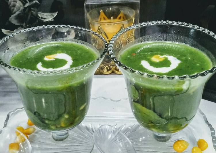 Teach Your Children To Spinach corn soup