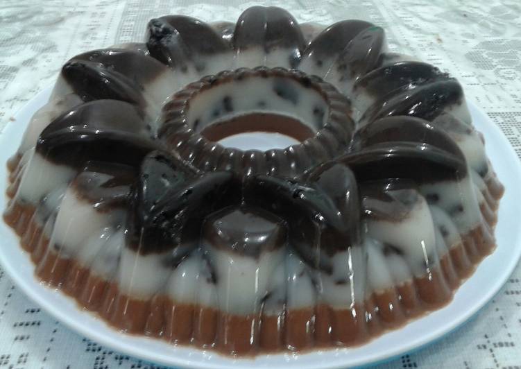 Bagaimana Menyiapkan puding oreo lapis milo malaysia, Bisa Manjain Lidah