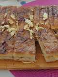 Focaccia con huevo y queso