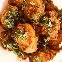 Indian style stuffed potato curry#themechallenge A picture of Indian style stuffed potato curry#themechallenge.