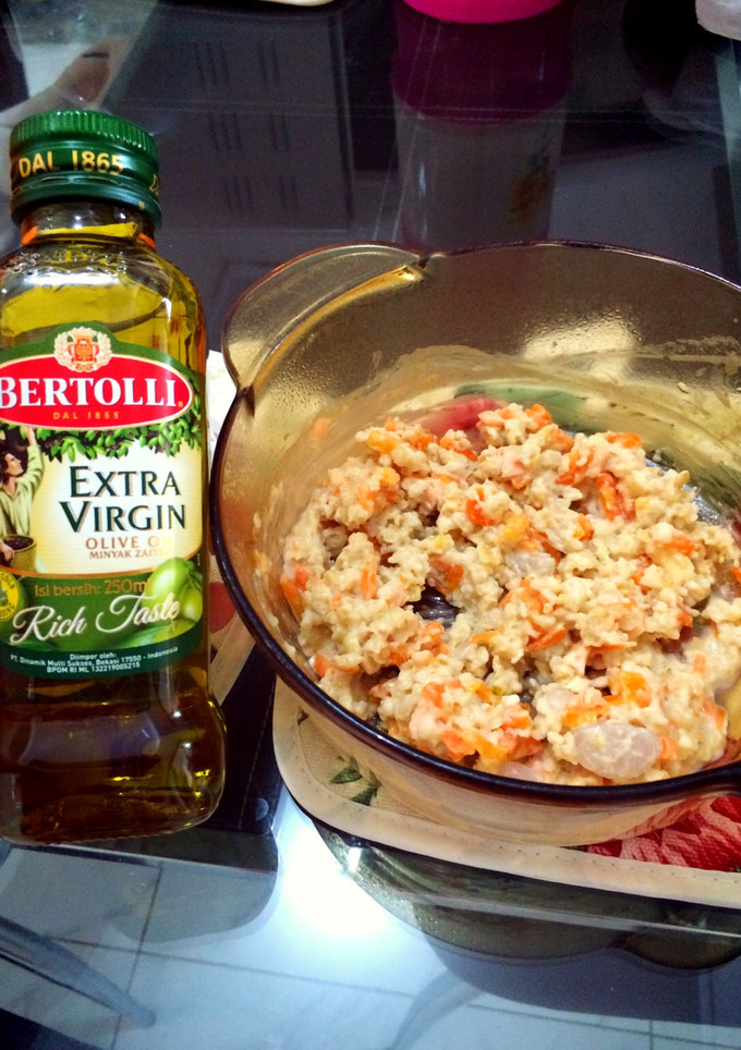 Foto resep MPASI 8 bulan Salmon Wortel Oat