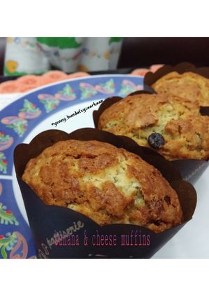 Foto resep Banana & Cheese Muffin