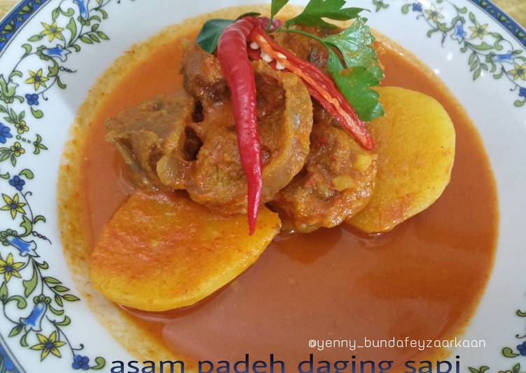 Asam Padeh Daging Sapi ala bunda feyza