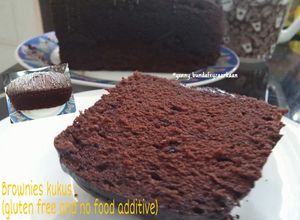Foto resep Brownies kukus tepung beras (Gluten free and no food additives a