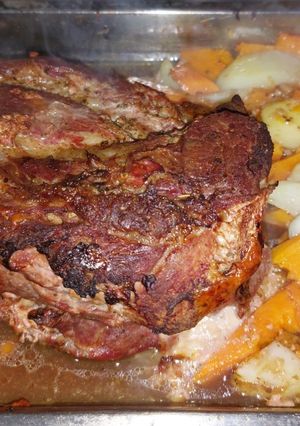 Una foto de Bondiola rellena al horno