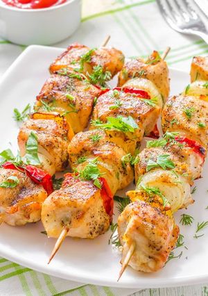 A picture of Oven-Baked Shish Tawook Recipe.