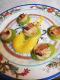 Brad's Sea Scallop Appetizer with Maple Butternut and Pea Puree