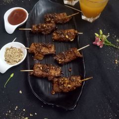 A picture of Paneer Satay.