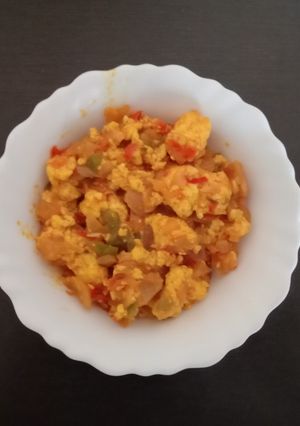 A picture of Paneer bhurji.