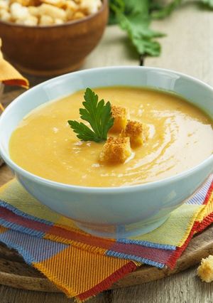 صورة لوصفة طريقة عمل شوربة العدس بالكريمة