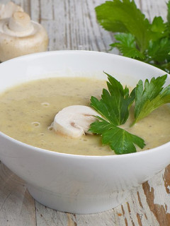 صورة لوصفة طريقة عمل شوربة الفطر بالحليب