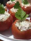 Tomates rellenos con casancrem, atún y arroz!