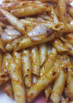 A picture of Maggi tandoori pasta.