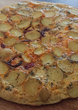 A picture of Chorizo and Potato Omelette.